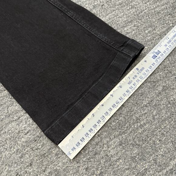 Spanx Flare Jeans Women Medium Black Pull On Stretch Denim Slimming Shaping - Picture 6 of 11